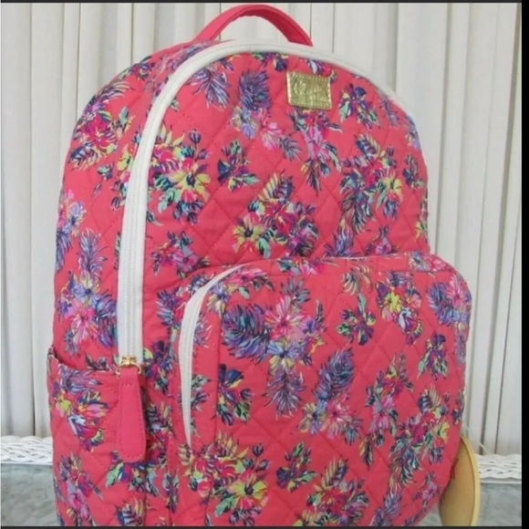Betsey Johnson Pink Floral  Backpack - Picture 3 of 10